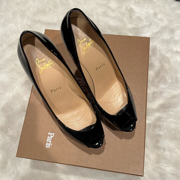 Christian Louboutin Fetish Peep Toe Pumps 130mm - Picture 2 of 10